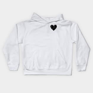 baseball heart Kids Hoodie